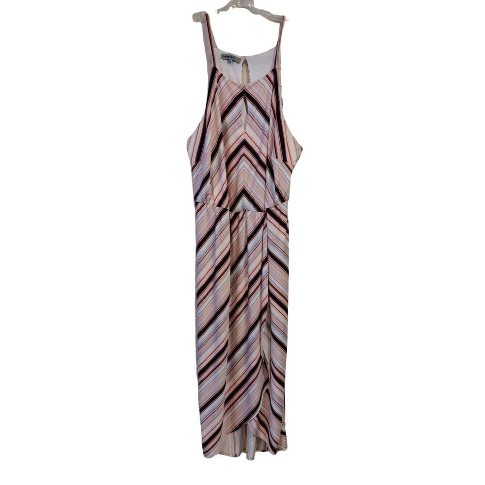 Bailey Blue Dress 2 Keyhole Front Wrap Style Skirt